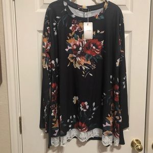 Sanifer Floral Top